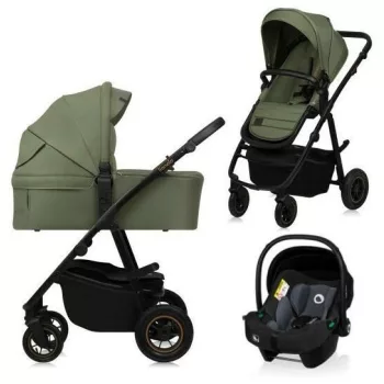   Lionelo Amber Plus 3in1 multifunkciós babakocsi - Green Forest