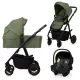 Lionelo Amber Plus 3in1 multifunkciós babakocsi - Green Forest