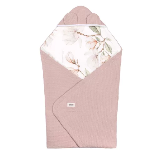 Lionelo Travel Swaddle autósülésbe való pólya, 90x90 cm - Beige Magnolia