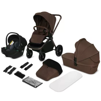   Lionelo Mika Plus 3in1 multifunkciós babakocsi - Mocha Mousse