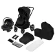 Lionelo Freya 3in1 multifunkciós babakocsi - Black Onyx