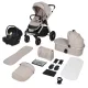 Lionelo Layla 3in1 Multifunkciós babakocsi - Beige Sand