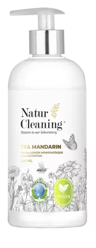NaturCleaning Mosogatószer koncentrátum 500 ml pumpás - tea-mandarin