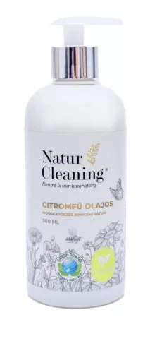 NaturCleaning Mosogatószer koncentrátum 500ml pumpás - citromfű olajos