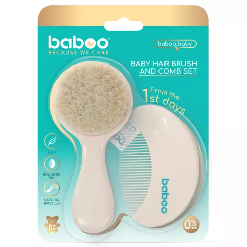 Baboo baba fésű és kefe szett - lagúna