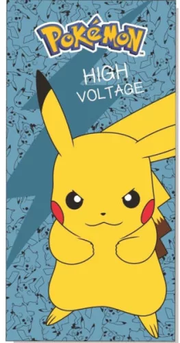 Pokémon fürdőlepedő, strand törölköző Pikachu 70*140cm