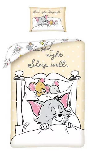 Tom és Jerry gyerek ágyneműhuzat 100×135cm, 40×60 cm