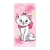 Disney Marie cica Pink Flower fürdőlepedő, strand törölköző 70*140cm