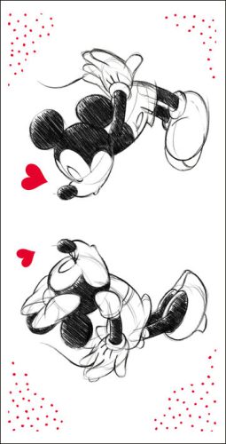 Disney Minnie fürdőlepedő, strand törölköző In Love 70*140cm