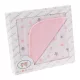 Gamberritos takaró - dupla pamut 80x80cm csillag rózsaszín 10506