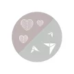 BabyOno evõeszköz-készlet rozsdamentes acél szürke szív/papírrepülõ 1065/02