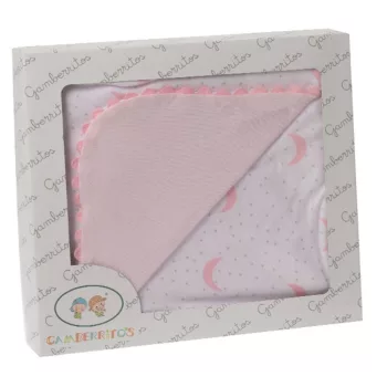 Gamberritos takaró pamut 80x80cm hold kék 10799