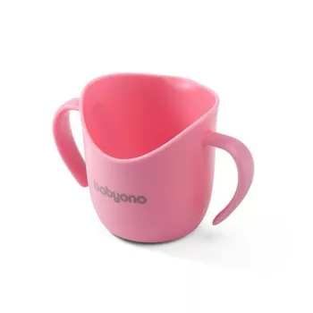   BabyOno tanulópohár - ergonómikus 6hó rózsaszín 1463/04