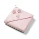 BabyOno fürdõlepedõ kapucnis bambusz 100x100cm egérfülekkel púderrózsaszín 1553/04