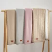 BabyOno babatakaró pamut/sherpa kötött 75x100cm szürke 1658