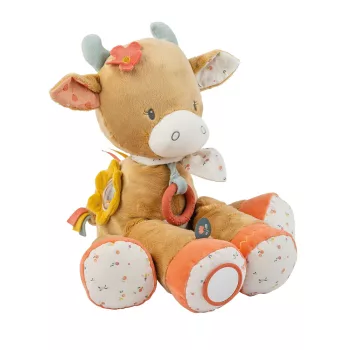   Nattou foglalkoztató játék plüss 45cm Mila, Zoe and Lana - Mila, a boci
