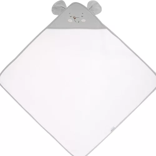 Kikkaboo fürdõlepedõ kapucnis 90x90cm egeres szürke