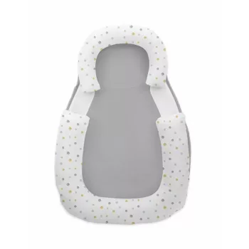   Kikkaboo babapozicionáló memóriahabos hypoallergén legurulás gátlós 60x40x8cm Szürke pöttyök