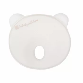   Kikkaboo párna - laposfejûség elleni memóriahabos ergonomikus Airknit  maci fehér