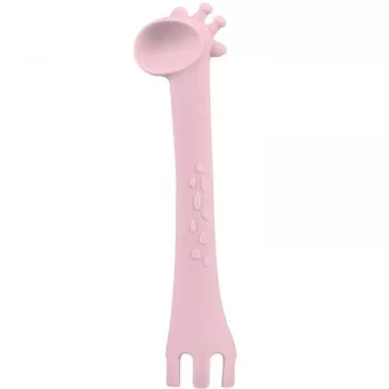 Kikkaboo etetõkanál szilikon Zsiráfos pink