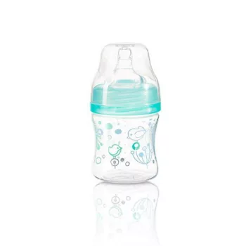   BabyOno cumisüveg mûa. szélesnyakú anticolic 120ml menta 402/01
