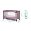 Fillikid utazóágy Nizza szürke 4059-07