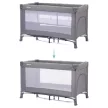 Fillikid utazóágy Milano 120x60cm szürke 4067-17