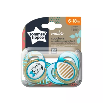 Tommee Tippee játszócumi Moda 2db 6-18hó fiú