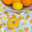 BabyOno kifogó bambusz, csörgõvel 120x120cm Citrom 536/03