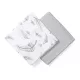 BabyOno kifogó bambusz 120x120cm 2db világosszürke/tollak 537/01