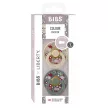 BIBS játszócumi - X Liberty Colour natúr kaucsuk 6-18 hó kamilla fenyõzöld 2 db
