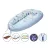 Scamp babafészek kókuszbetétes Blue Car Dots BF025