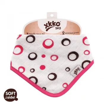   Xkko nyálkendõ patentos bambusz magenta buborékok BMBBND007
