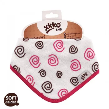   Xkko nyálkendõ patentos bambusz magenta spirálok BMBBND009