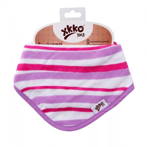 Xkko nyálkendõ patentos bambusz lila hullámok BMBBND029