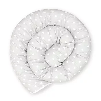   Scamp rácsvédõ hengerpárna 210cm Little Heart White Grey BRVE011 210CM