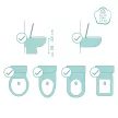 Fillikid lépcsõs wc szûkítõ Ben szürke/fehér BST023-07