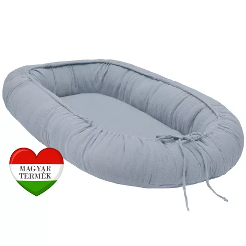 Scamp babafészek muszlin Silver DBF009