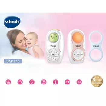   Vtech bébiõr audio dupla akkumulátorral, éjjeli fénnyel, altatódallal DM1215