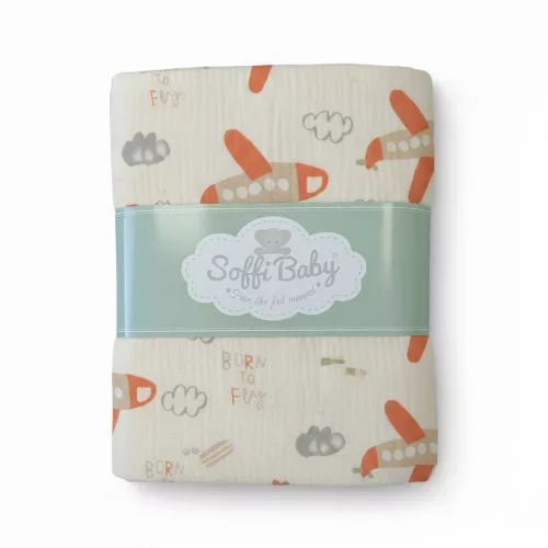 Soffi Baby takaró muszlin dupla repülõk 70x90cm