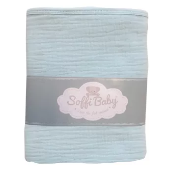Soffi Baby takaró muszlin dupla menta 70x90cm