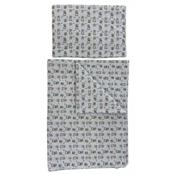   Soffi Baby ágynemû szett 2 részes 135x90 - 40x60cm Hód fehér