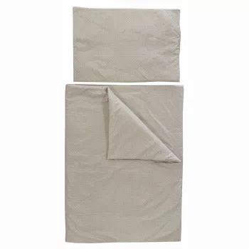   Soffi Baby ágynemû szett 2 részes 135x90 - 40x60cm apró csillag mintás bézs