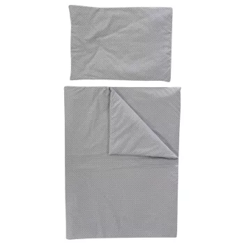   Soffi Baby ágynemû szett 2 részes 135x90 - 40x60cm apró csillag mintás szürke