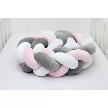   Scamp rácsvédõ fonott 180cm Fehér-Szürke-Rózsaszín RFT005 180CM