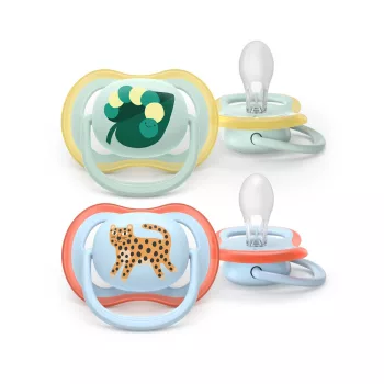   Philips AVENT játszócumi Ultra Air leopárd 0-6hó fiús 2db