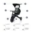 Zopa tricikli - X Trike tolókarral Lunar Grey
