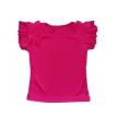 Bordás rövid lány szett, pink