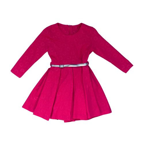 Nyomott mintás ruha, pink, 104 