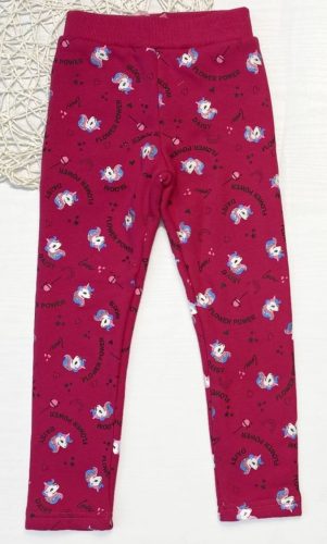 Unikornisos vastag lány leggings, pink, 128